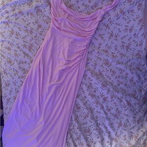 Back Sequin Butterfly Maxi Dress in Pink